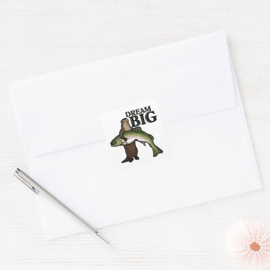 大きな夢を見る スクエアシール (封筒)