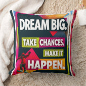 大きな夢を見る、チャンスを取る クッション (ブランケット)