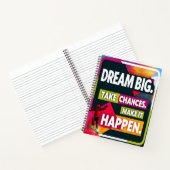 大きな夢を見る、チャンスを取る ノートブック (内部)