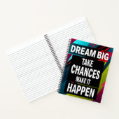 大きな夢を見る、チャンスを取る ノートブック (内部)