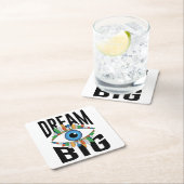 大きな夢を見ろ スクエアペーパーコースター (インサイチュ)