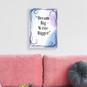 大きな夢を見書る キャンバスプリント (インサイチュ (リビング))