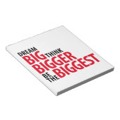 大きな夢を見考える、大きな夢を見る ノートパッド (アングル)