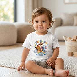 大きな夢を サファリ動物 かわいい インスピレーション ベビー トドラーTシャツ
