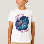 大きな夢を 大宇宙の浮遊庭園 子供Tシャツ Tシャツ (正面)
