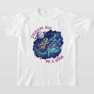 大きな夢を 大宇宙の浮遊庭園 子供Tシャツ Tシャツ