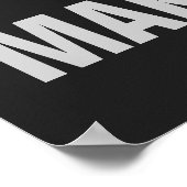 大きな夢信じを見てそれを実現やる気を起こさせるする ポスター (角)