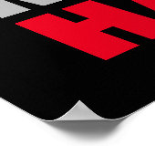 大きな夢信じを見てそれを実現やる気を起こさせるする ポスター (角)