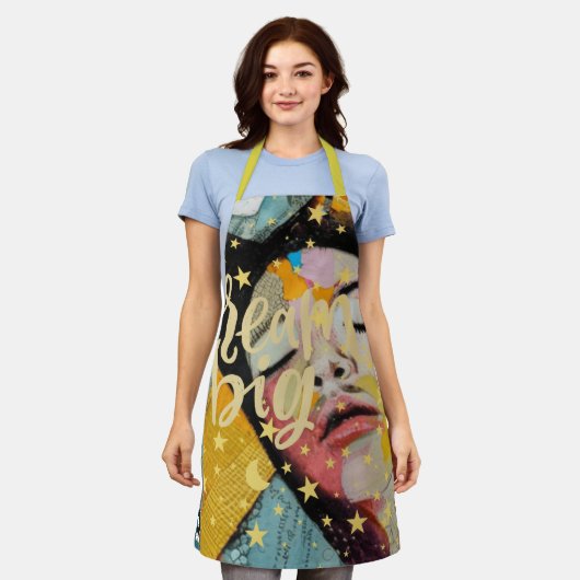 大きな夢 エプロン (着用した状態)