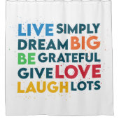 大きな夢 シャワーカーテン (正面)