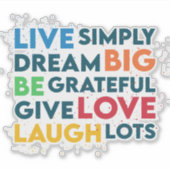 大きな夢 シール (正面)