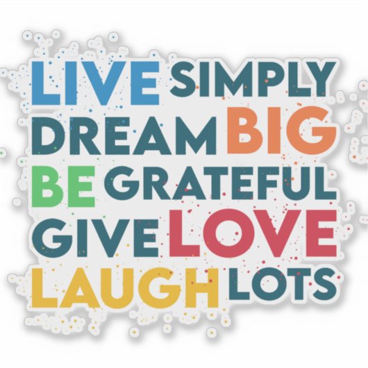 大きな夢 シール (正面)