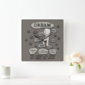 大きな夢 スクエア壁時計 (ホーム)