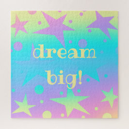 「大きな夢！」 パステルスターズ&ドットグラディエントパズル ジグソーパズル