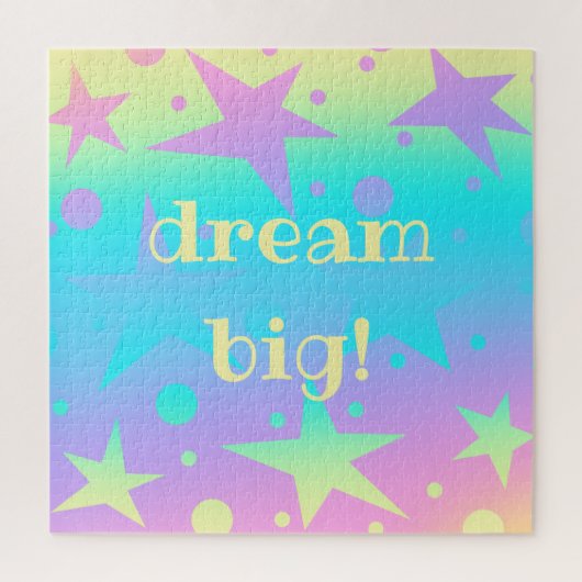 「大きな夢！」 パステルスターズ&ドットグラディエントパズル ジグソーパズル (縦)