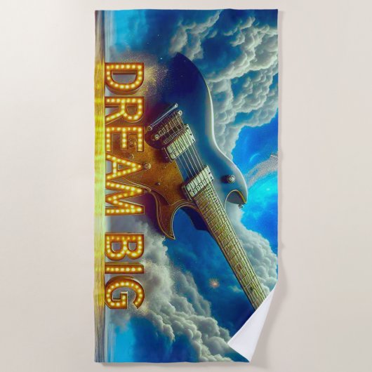 大きな夢 ビーチタオル (正面)