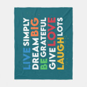 大きな夢 フリースブランケット (正面)