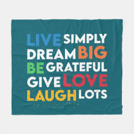 大きな夢 フリースブランケット