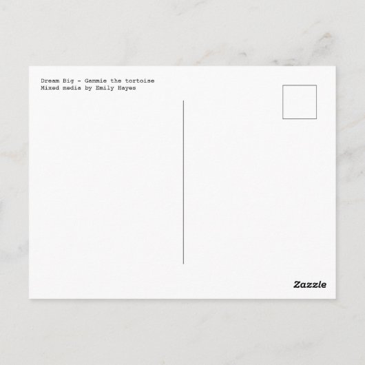 大きな夢 ポストカード (裏面)