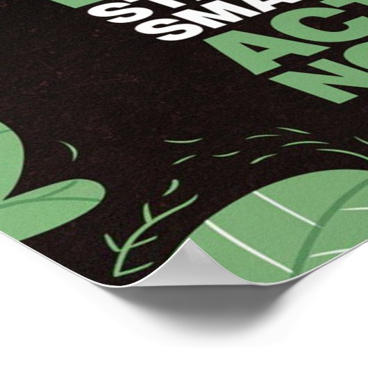 大きな夢。小さく開始。今すぐ行動する ポスター (角)