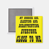 大きな失望おもしろい冷蔵庫用マグネット マグネット (正面/裏面)