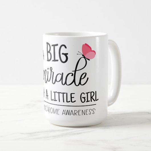 大きな奇跡のターナー症候群認識度 コーヒーマグカップ (正面右)