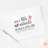 大きな奇跡のターナー症候群認識度 スクエアシール (封筒)