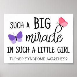 大きな奇跡のターナー症候群認識度 ポスター
