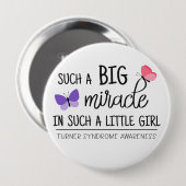 大きな奇跡のターナー症候群認識度 缶バッジ (正面&裏面)
