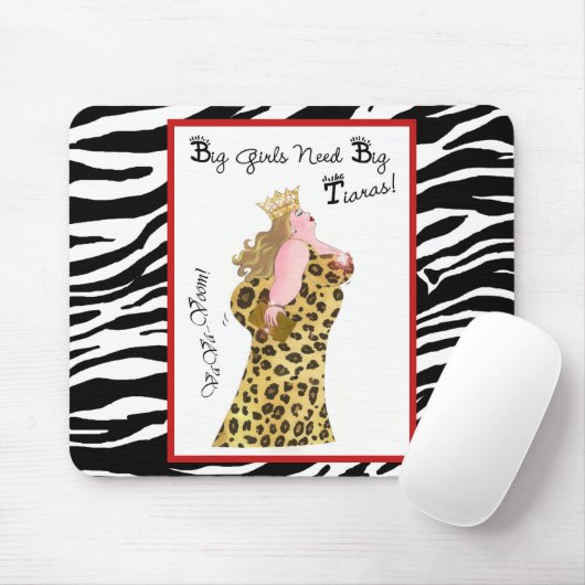 大きな女の子が大きなティアラを必要とする! mosepad マウスパッド (マウス)