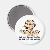 大きな女の子のパンツを着やめて泣き声を出せ マグネット (正面/裏面)