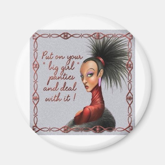 大きな女の子のパンツ マグネット (正面)