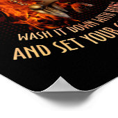 大きな女の子は泣かないカップルポップ・アートのザナックスそれを洗う ポスター (角)