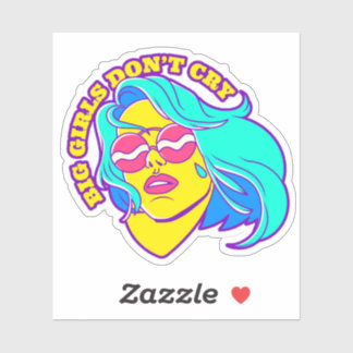 大きな女の子は泣かないステッカー シール