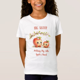 大きな姉が私の小さなりんごの手を握っている Tシャツ