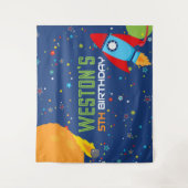 大きな宇宙の誕生日背景 タペストリー (正面)