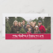 大きな家族の写真パノラミニマルム – -深い赤 シーズンカード (正面)