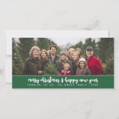 大きな家族写真パノラミニマルム – 緑 シーズンカード (正面)