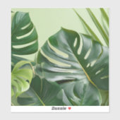 大きな家離れ植物文字宇宙 シール (シート)