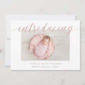 大きな導入 |写真の誕生のお知らせ 案内状 (正面)