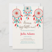 大きな小さな1つの赤ちゃんシャワーを夢見る 招待状 (正面)