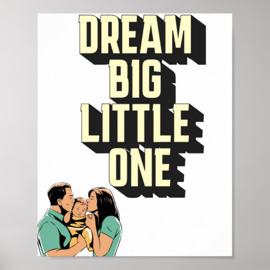大きな小さな1人の子供のポスターを夢見る ポスター (正面)