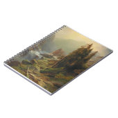 大きな山の風景 – アルバート・ジマーマン ノートブック (左側)