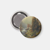 大きな山の風景 – アルバート・ジマーマン マグネット (正面/裏面)