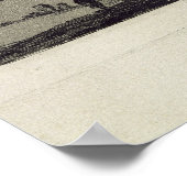 大きな岩のある風景 ポスター (角)