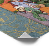 大きな崖から舞い上がるデルヴィシュのグループ ポスター (角)