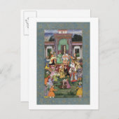 大きな崖から舞い上がるデルヴィシュのグループ ポストカード (正面/裏面)