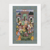 大きな崖から舞い上がるデルヴィシュのグループ ポストカード (正面)