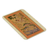 大きな崖から象を捕らえるハンター マグネット (右側)