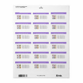 大きな差出人住所ラベルと会社のロゴ ラベル (フルシート)